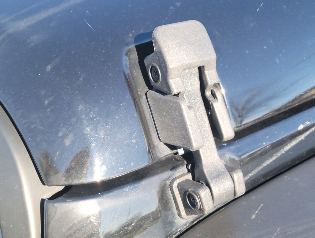 RedRock Replacement Hood Latch Straps; Black (07-18 Jeep Wrangler JK)