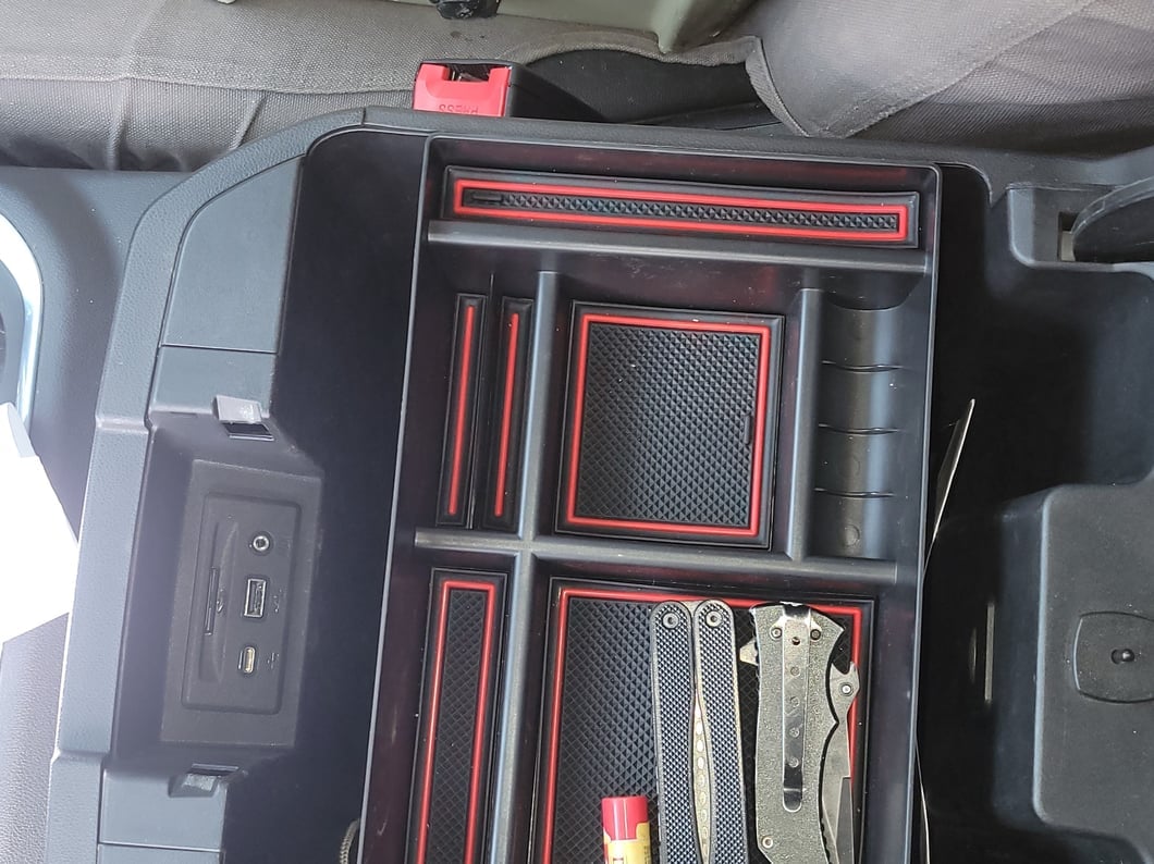 RedRock Full Center Console Organizer Tray (19-25 Sierra 1500 w/ Full Center Console & Bucket Seats)