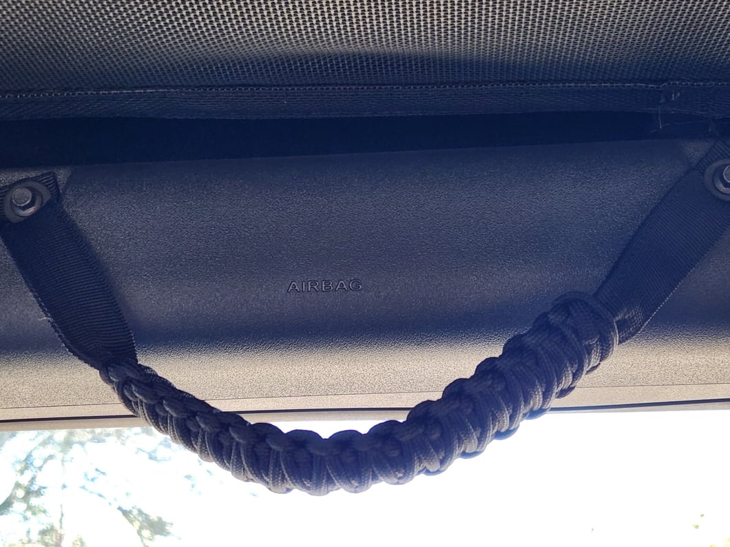 RedRock Paracord Grab Handles; Black (21-25 Bronco)