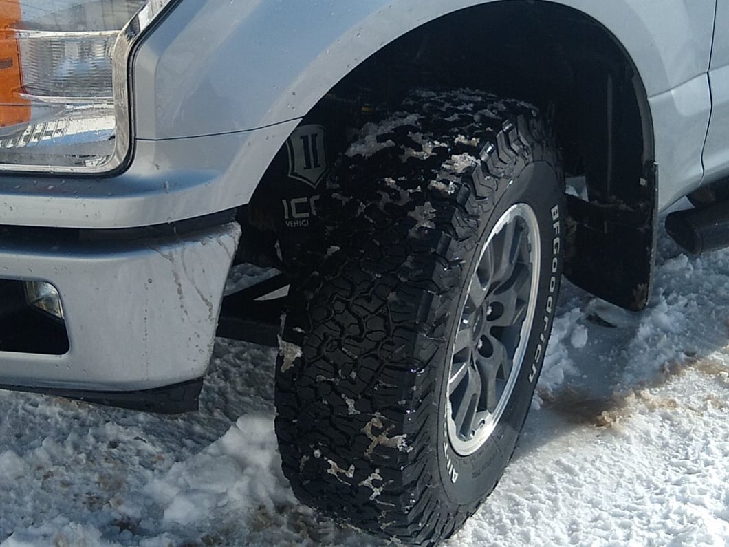 RedRock Molded Mud Guards; Front and Rear (15-20 F-150 w/o OE Fender Flares)