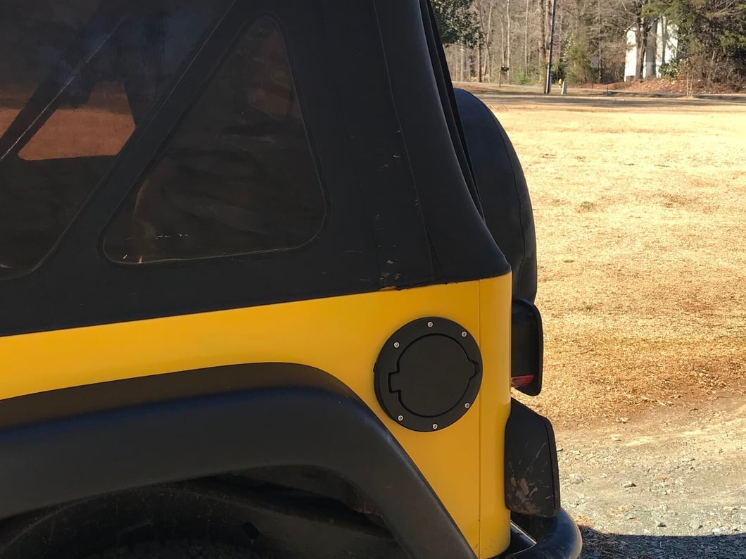 RedRock Fuel Door; Textured Black (97-06 Jeep Wrangler TJ)