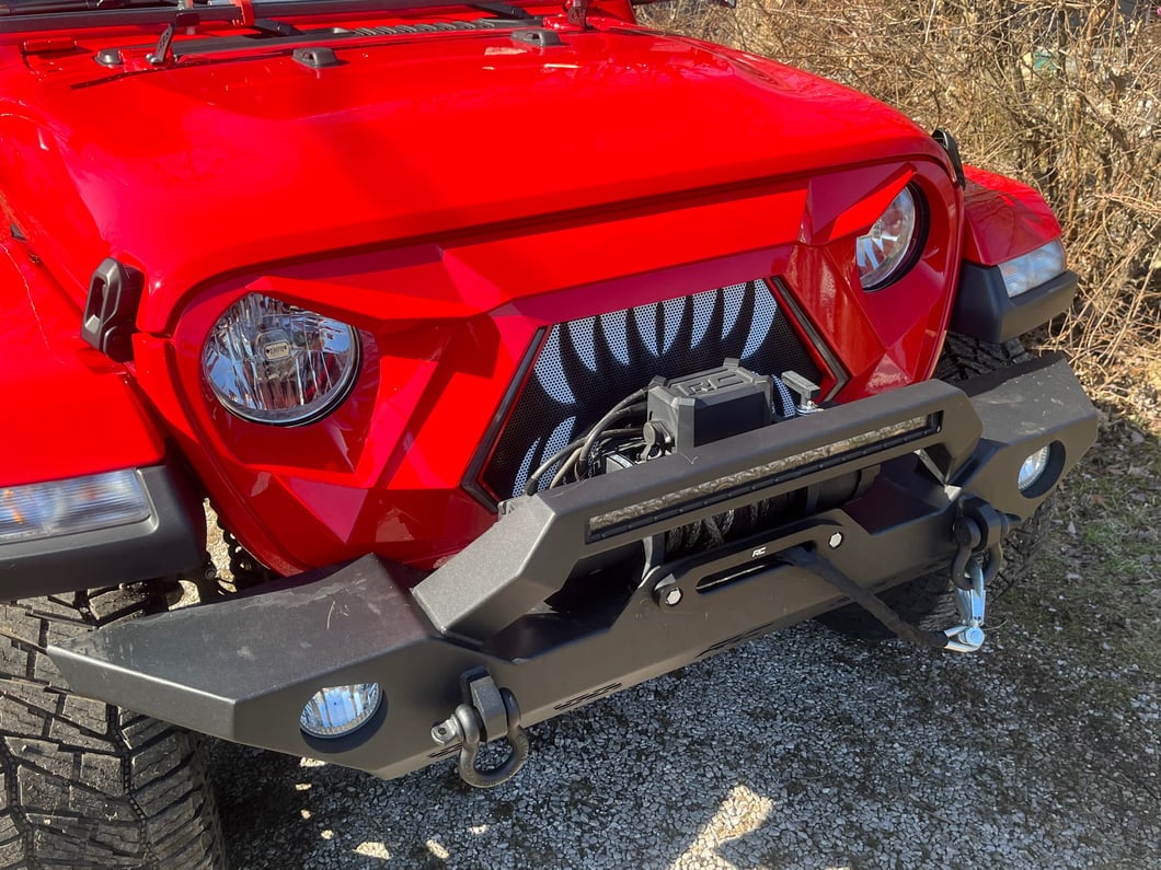 RedRock Open Wide Grille with LED DRL (20-25 Jeep Gladiator JT w/o TrailCam)