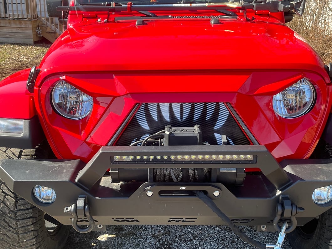 RedRock Open Wide Grille with LED DRL (20-25 Jeep Gladiator JT w/o TrailCam)