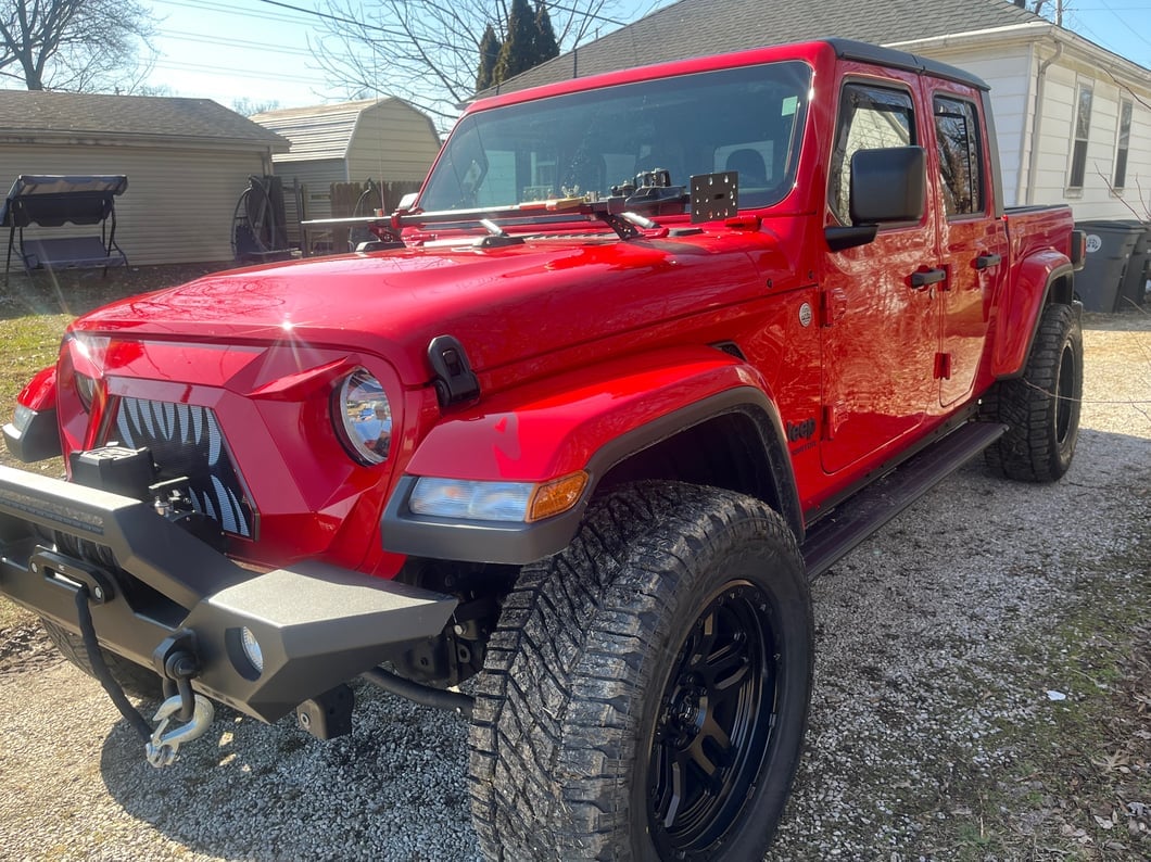 RedRock Open Wide Grille with LED DRL (20-25 Jeep Gladiator JT w/o TrailCam)