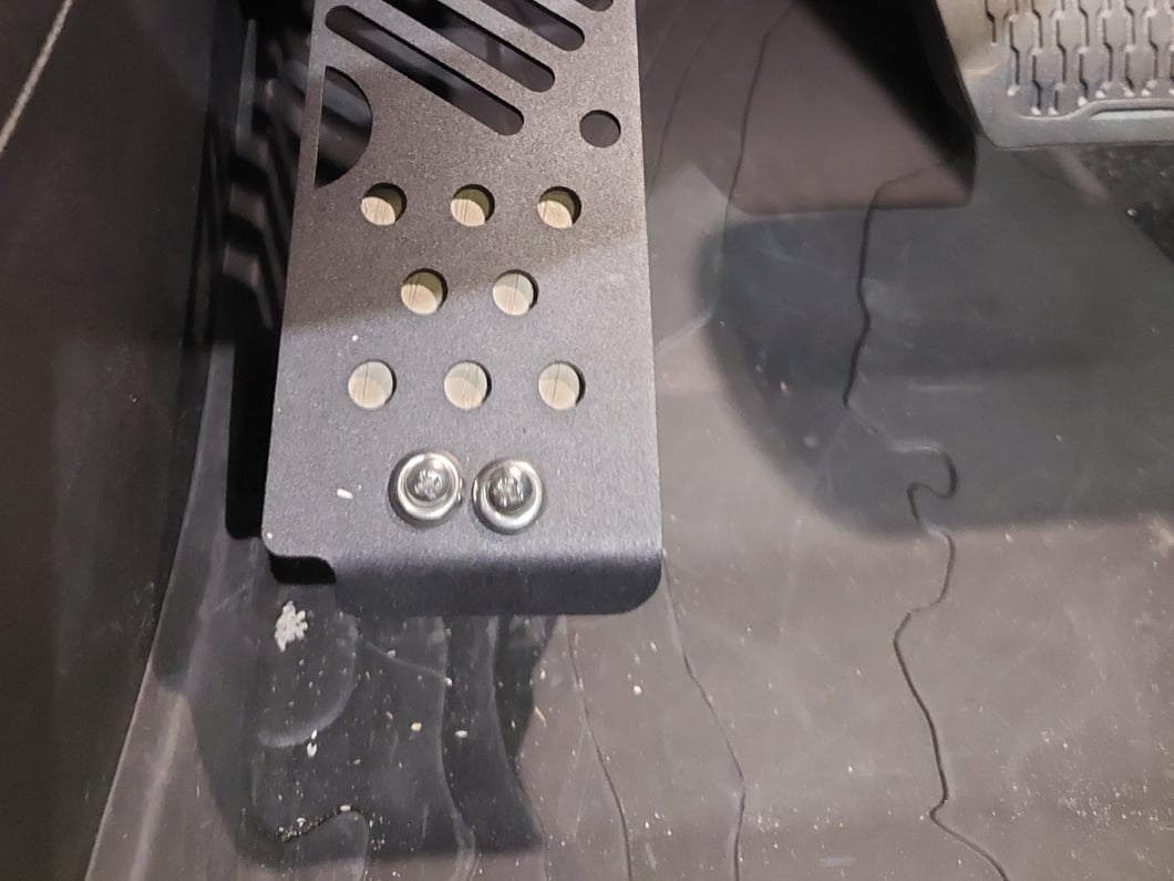RedRock Dead Pedal Assembly; Matte Black (18-25 Jeep Wrangler JL w/ Automatic Transmission, Excluding 4xe)