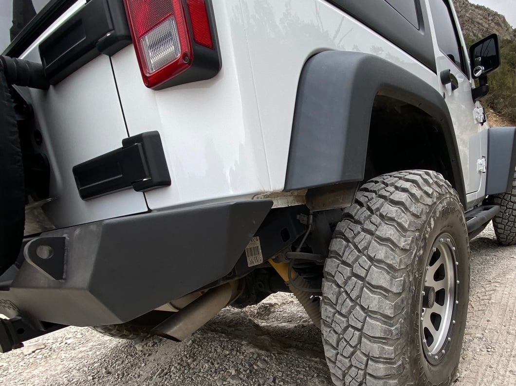 Jeep Licensed by RedRock Trail Force HD Rear Bumper with Jeep Logo (07-18 Jeep Wrangler JK)