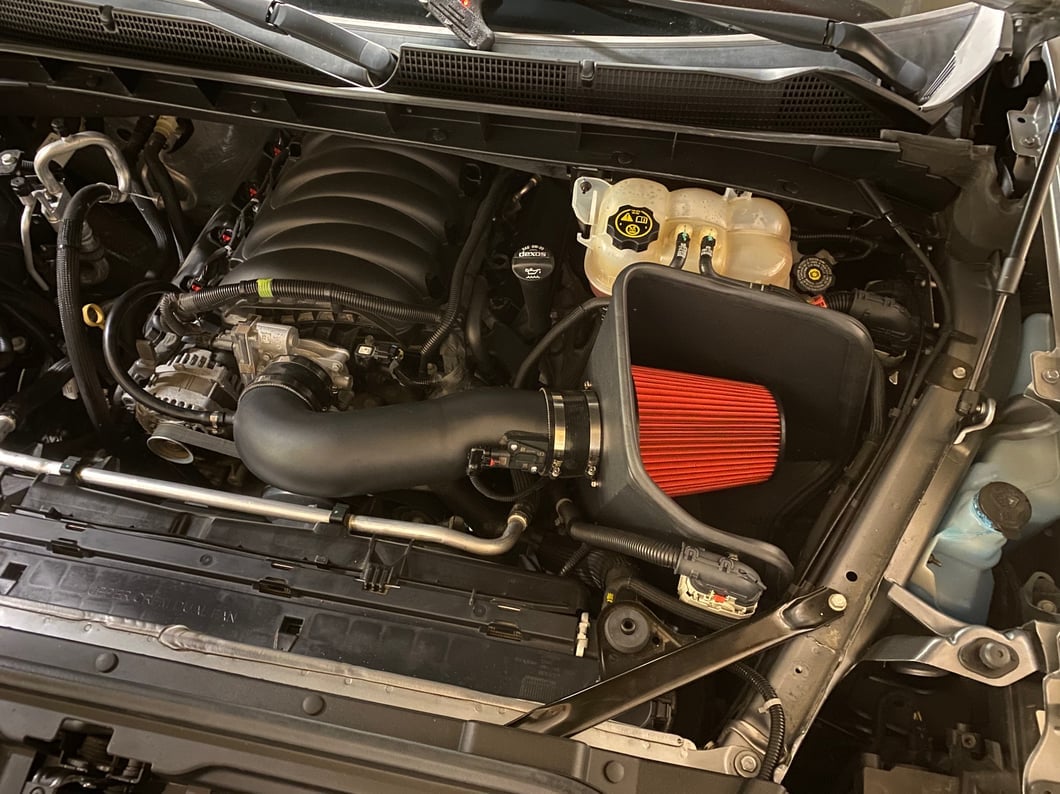 RedRock Cold Air Intake; Black (19-25 V8 Sierra 1500)