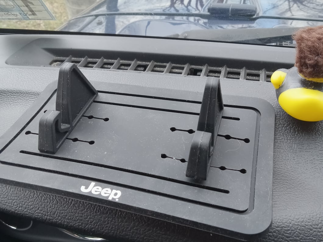 Jeep Licensed by RedRock Anti-Slip Dashboard Phone Holder (07-18 Jeep Wrangler JK)