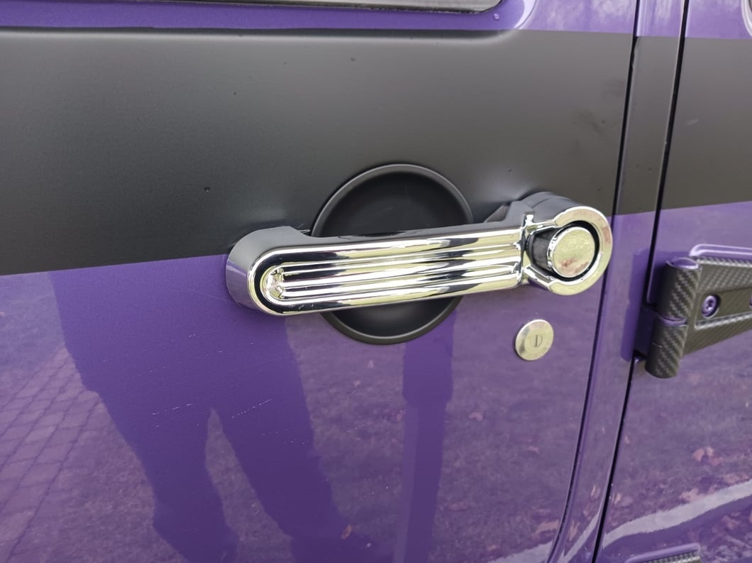 RedRock Door Handle Covers; Chrome (07-18 Jeep Wrangler JK 4-Door)