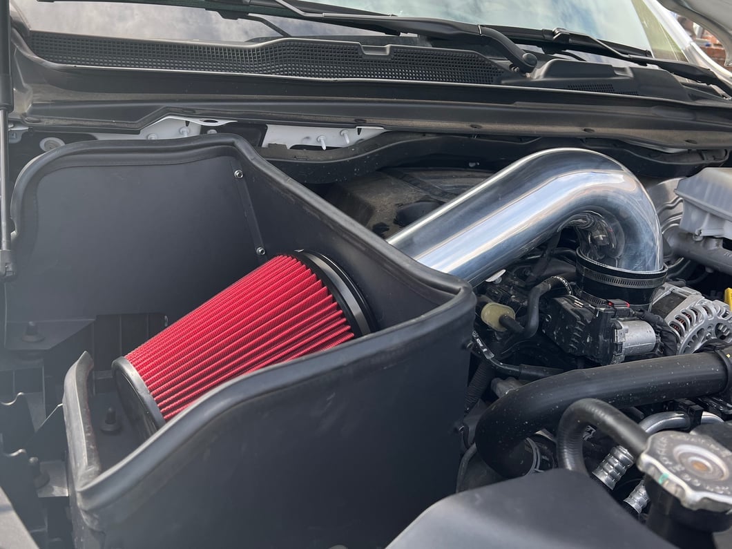 RedRock Cold Air Intake; Polished (19-24 5.7L RAM 1500)