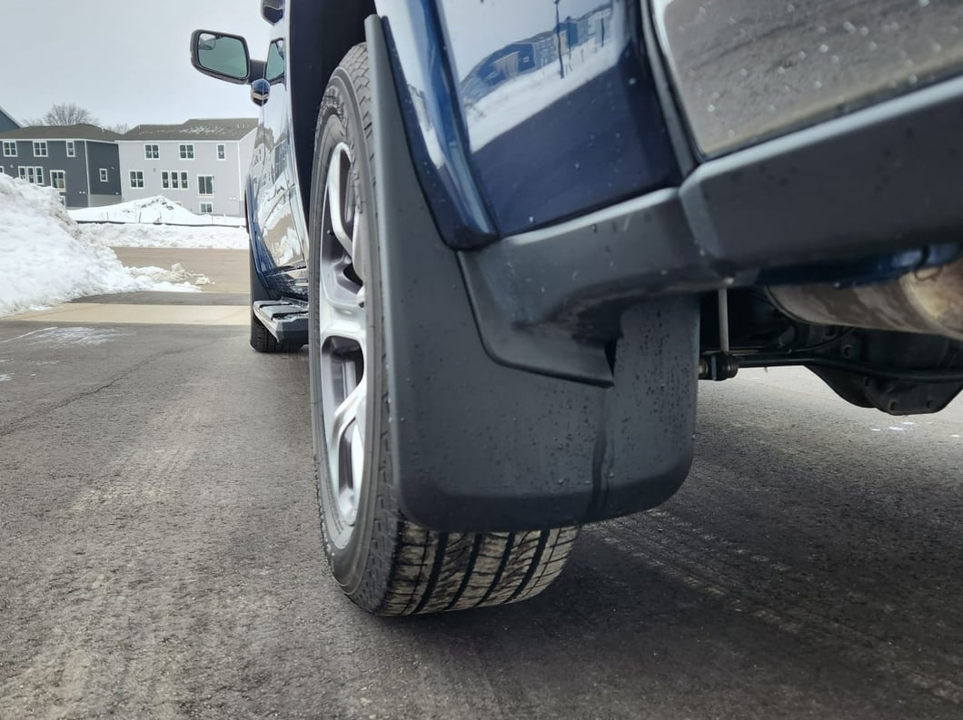RedRock Molded Mud Guards; Front and Rear (19-24 RAM 1500 w/ OE Fender Flares, Excluding TRX)