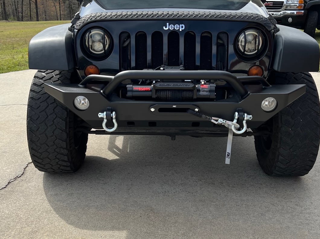 Jeep Licensed by RedRock Adventure HD Front Bumper with Jeep Logo (07-18 Jeep Wrangler JK)