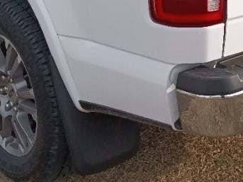 RedRock Molded Mud Guards; Front and Rear (15-20 F-150 w/ OE Fender Flares)