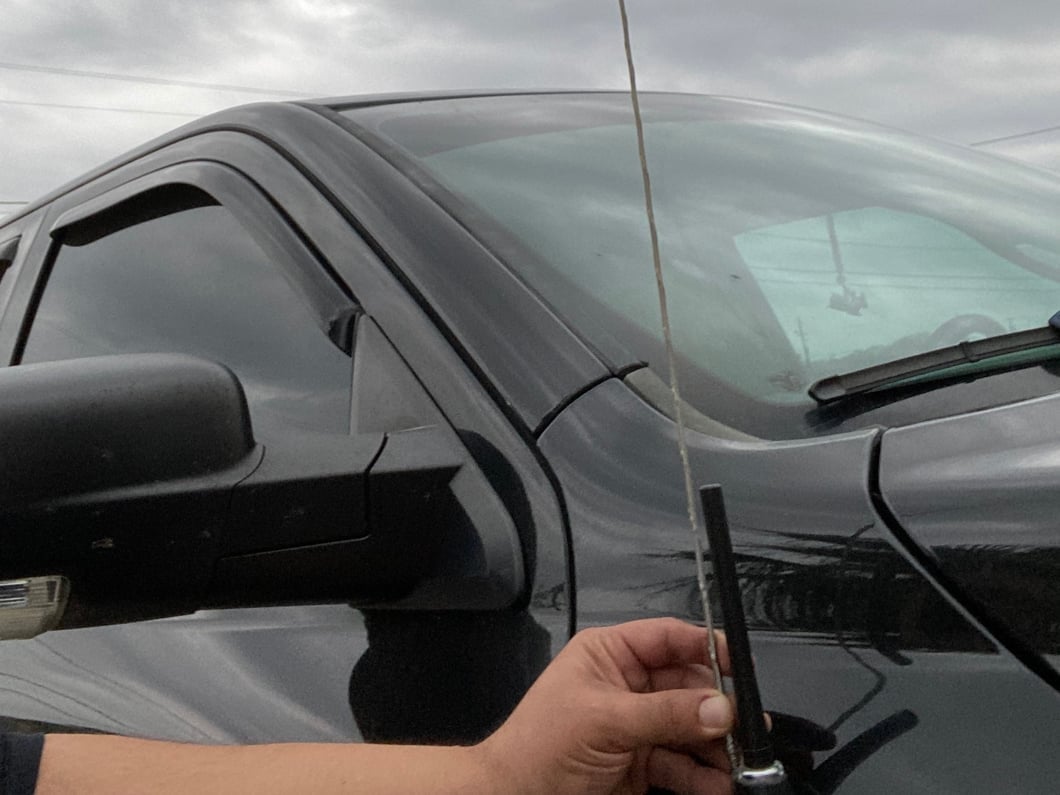 RedRock Short Billet Black Antenna; 5-Inch (94-25 RAM 1500)