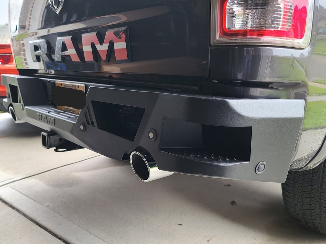 RAM Licensed by RedRock Adventure Series Rear Bumper (09-18 RAM 1500 w/ Factory Dual Exhaust)