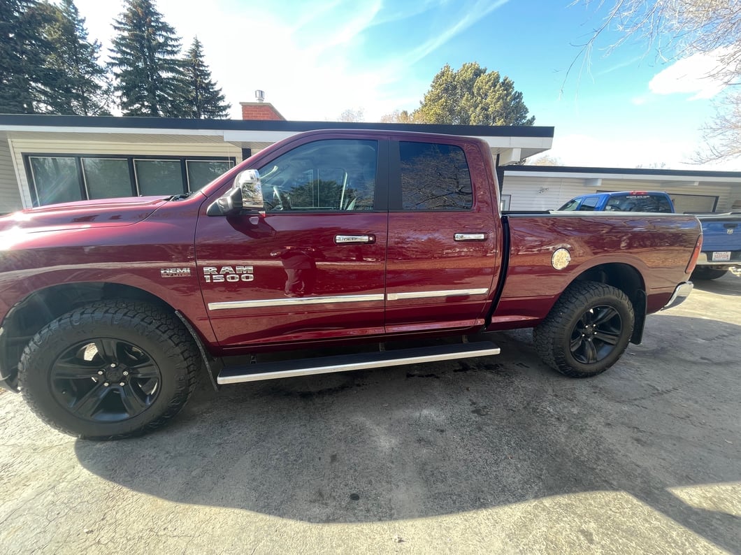 RAM Licensed by RedRock Fuel Tank Door Cover; Chrome (09-18 RAM 1500)