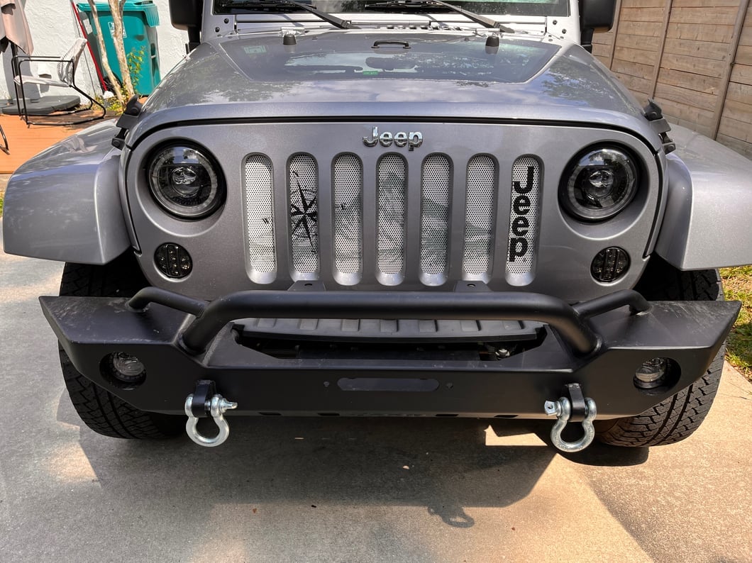 Jeep Licensed by RedRock Adventure HD Front Bumper with Jeep Logo (07-18 Jeep Wrangler JK)