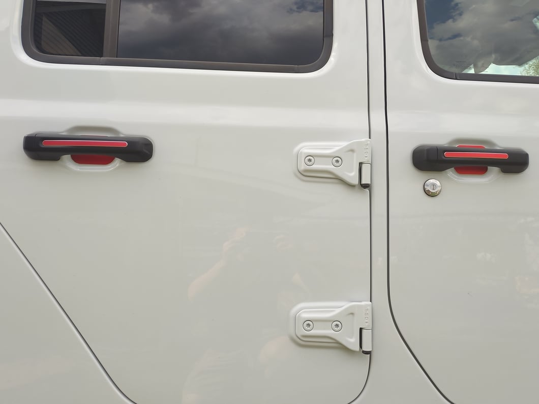 RedRock Door Handle Inserts; Red (20-25 Jeep Gladiator JT)