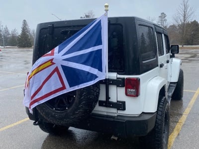 RedRock Tailgate Mounted Flag and Antenna Holder (07-18 Jeep Wrangler JK)