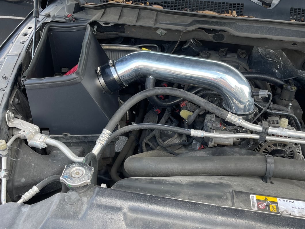 RedRock Cold Air Intake; Polished (09-18 5.7L RAM 1500)