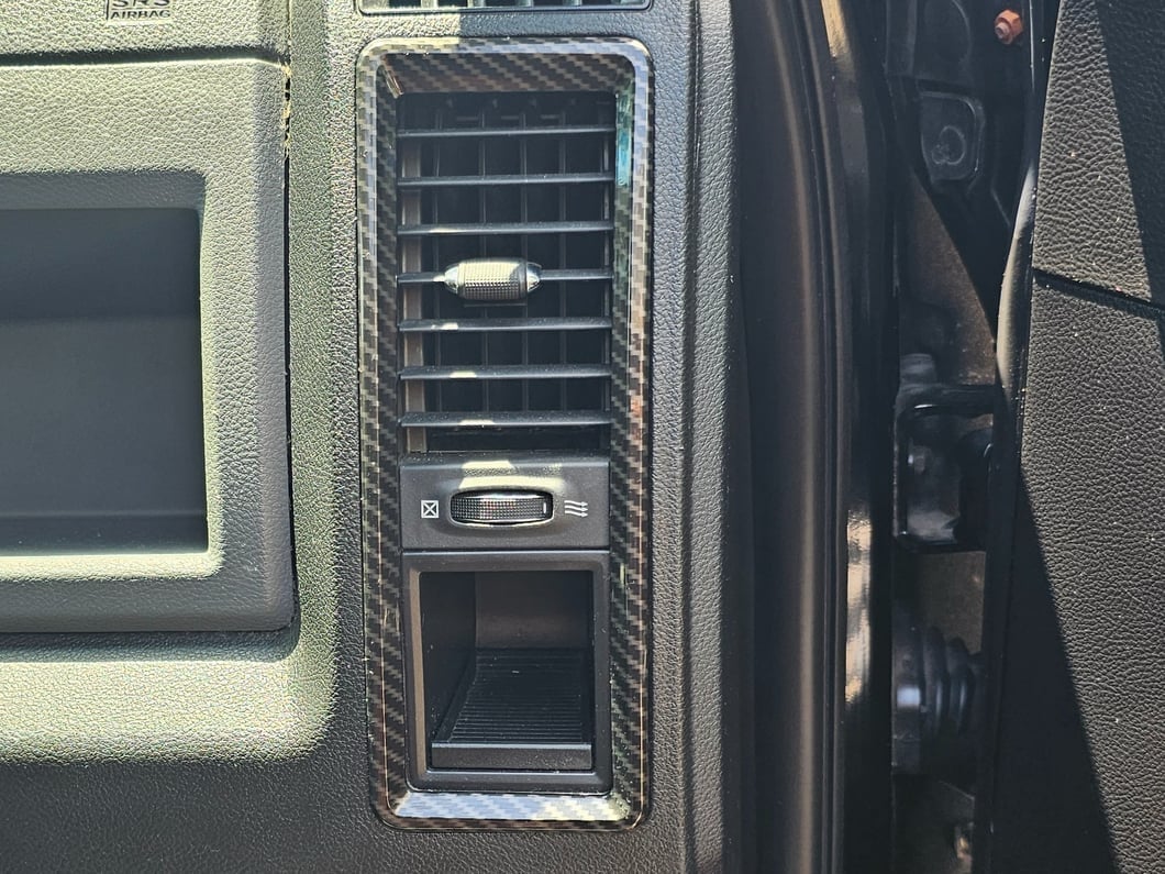 RedRock Air Vent Trim Set; Carbon Fiber (09-18 RAM 1500)
