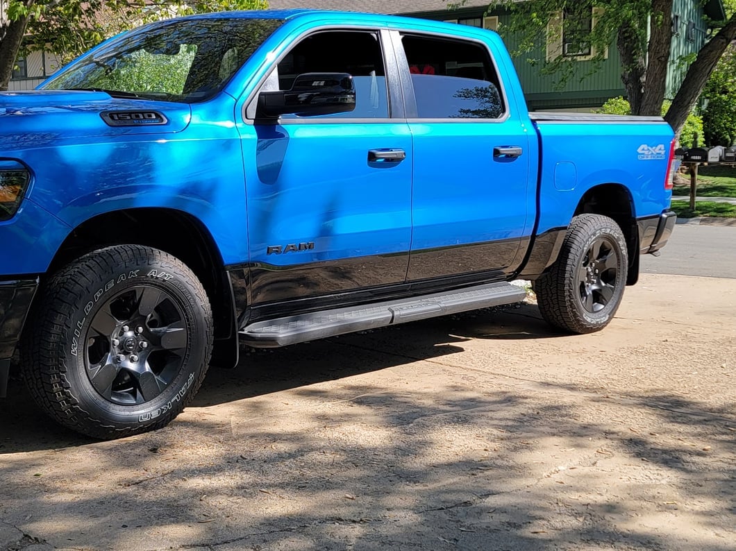 RedRock Molded Mud Guards; Front and Rear (19-25 RAM 1500 w/o OE Fender Flares)