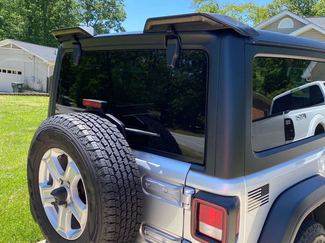 RedRock Roof Mounted Spoiler with LED Brake and Reverse Lighting (18-25 Jeep Wrangler JL)