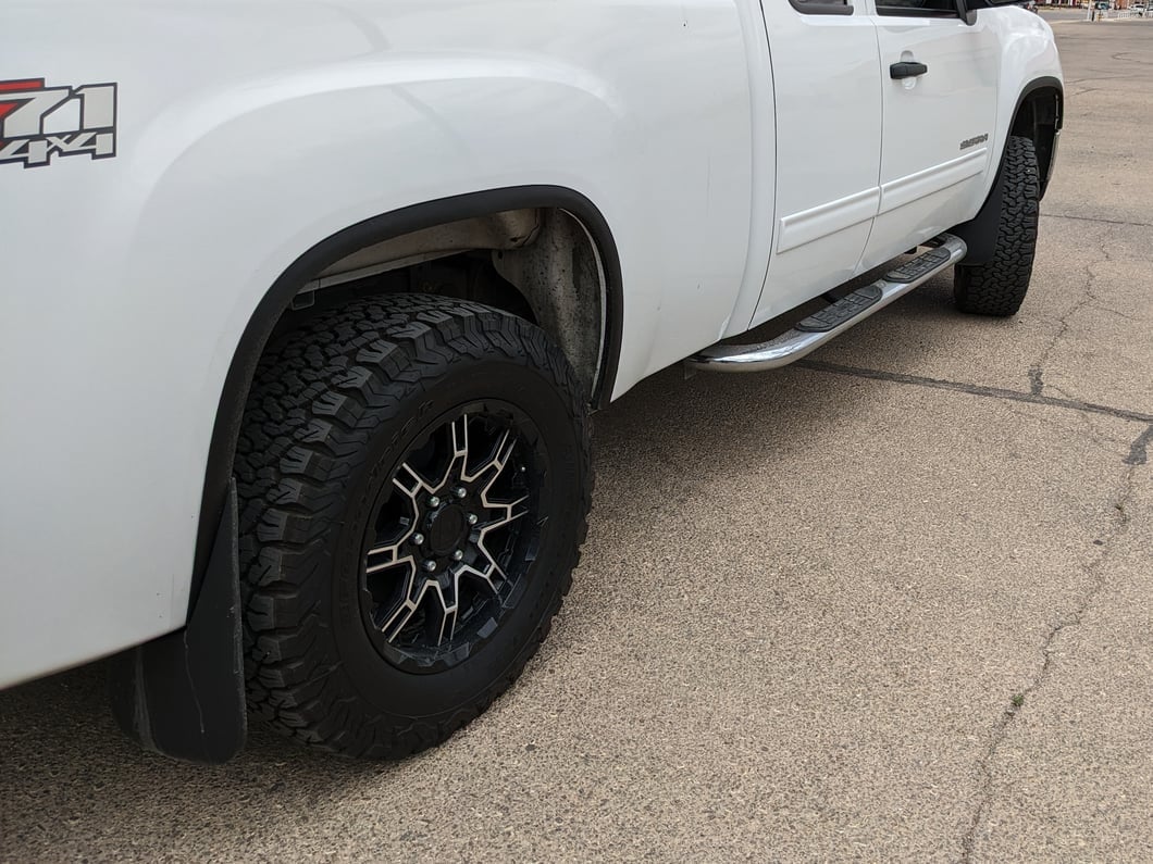 RedRock Mud Flaps; Front and Rear (07-13 Sierra 1500)