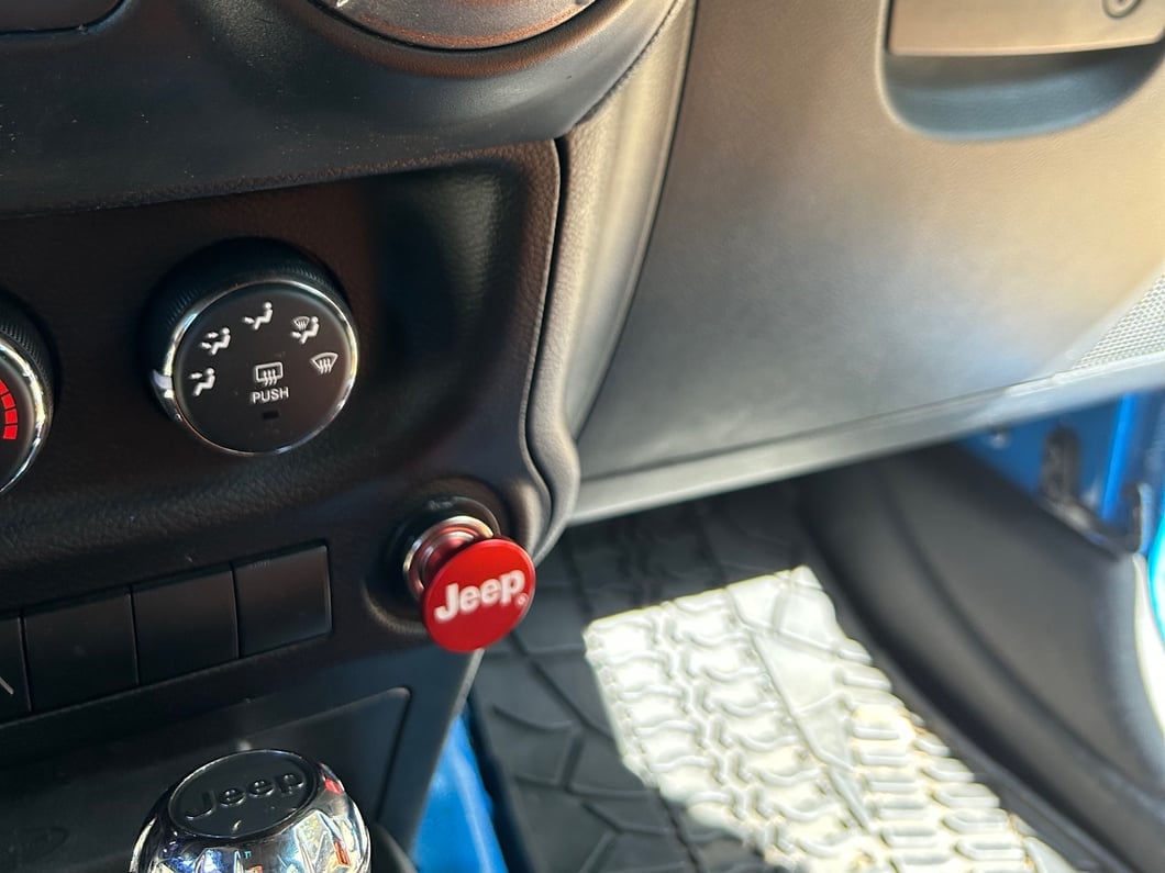 Jeep Licensed by RedRock Lighter Plug with Jeep Logo (87-25 Jeep Wrangler YJ, TJ, JK & JL)