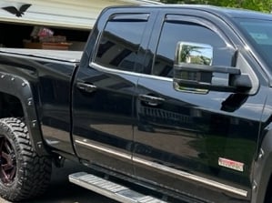 RedRock Door Handle Covers; Black (14-18 Sierra 1500 Crew Cab)