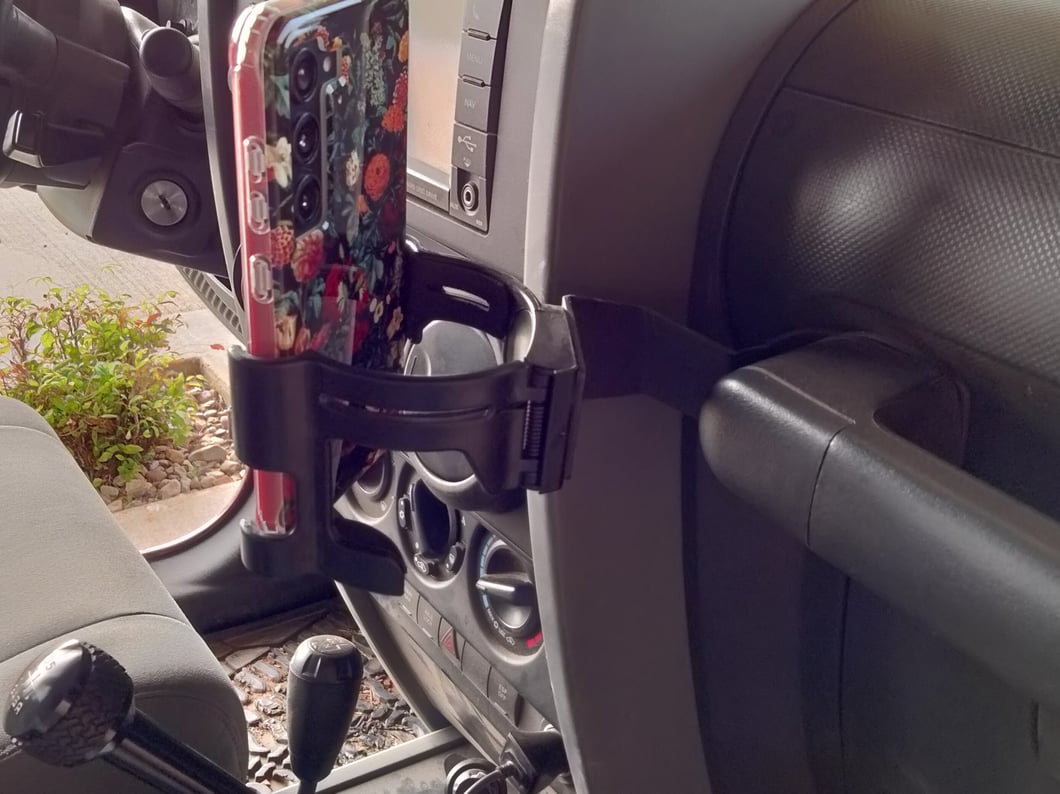 RedRock Multi-Function Cup Holder with Phone Mount (07-10 Jeep Wrangler JK)