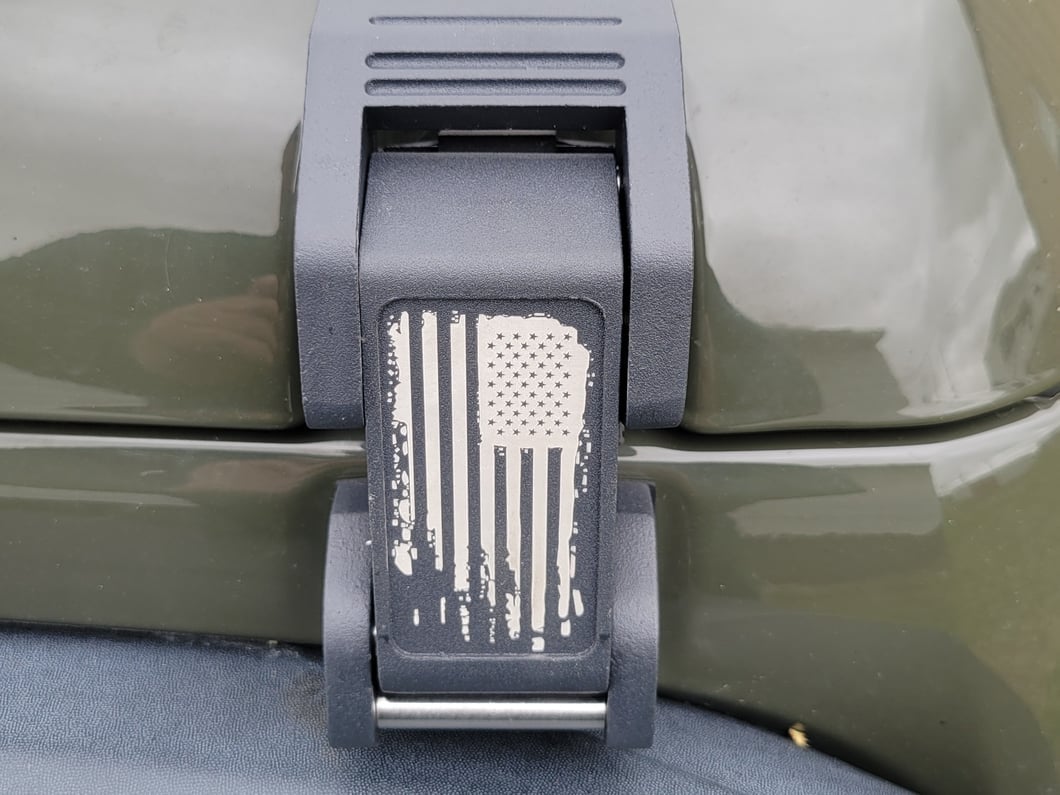RedRock V2 Old Glory Billet Hood Catch Kit (07-18 Jeep Wrangler JK)