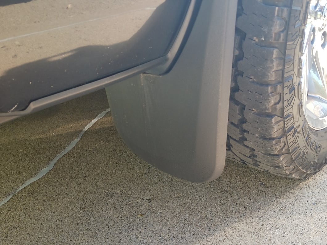 RedRock Molded Mud Guards; Front and Rear (09-18 RAM 1500 w/ OE Fender Flares)