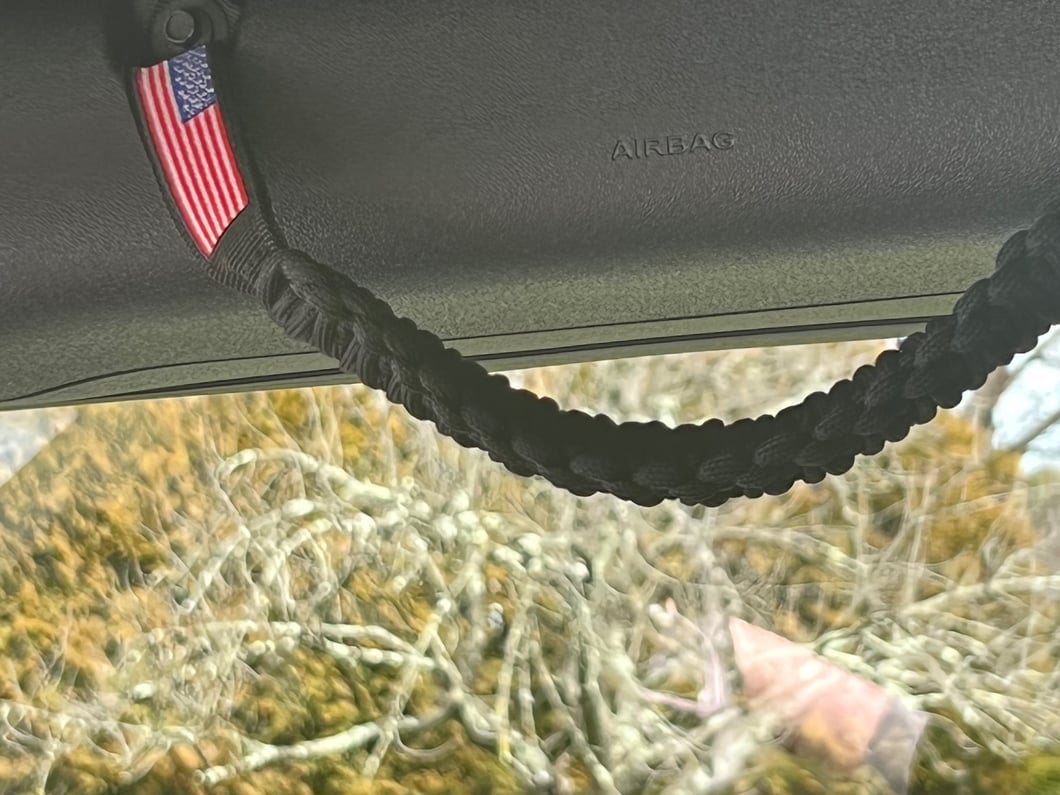 RedRock Paracord Grab Handles; Black (21-25 Bronco)