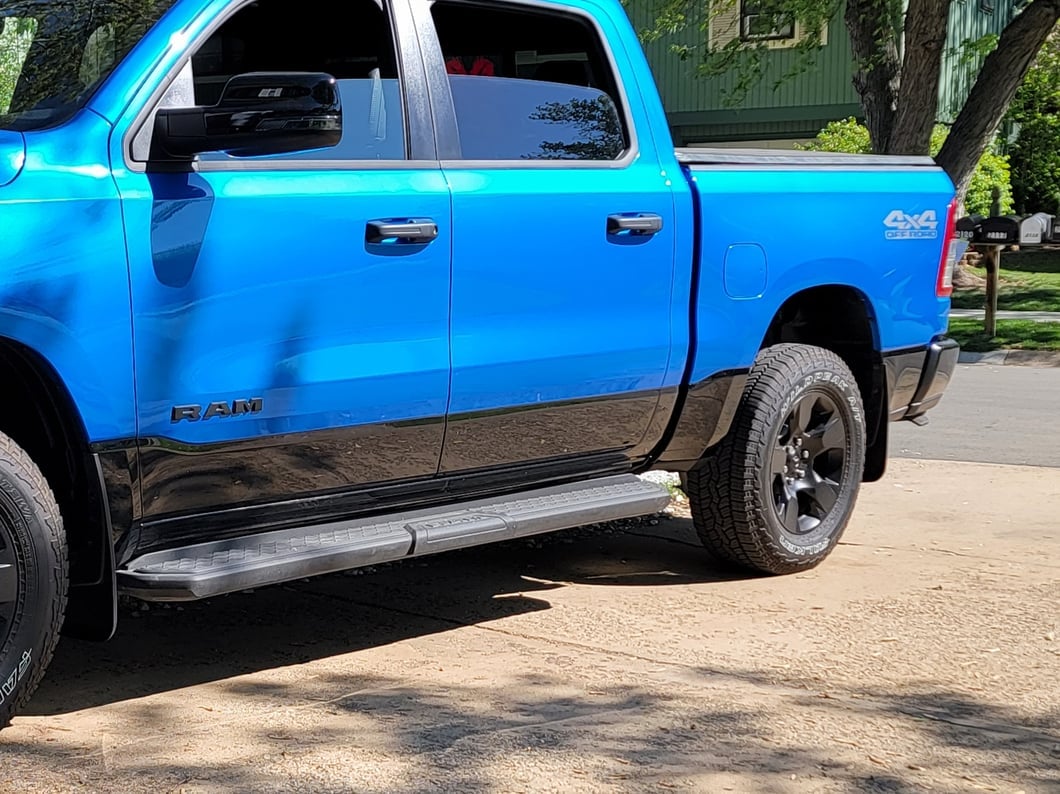 RedRock Molded Mud Guards; Front and Rear (19-25 RAM 1500 w/o OE Fender Flares)