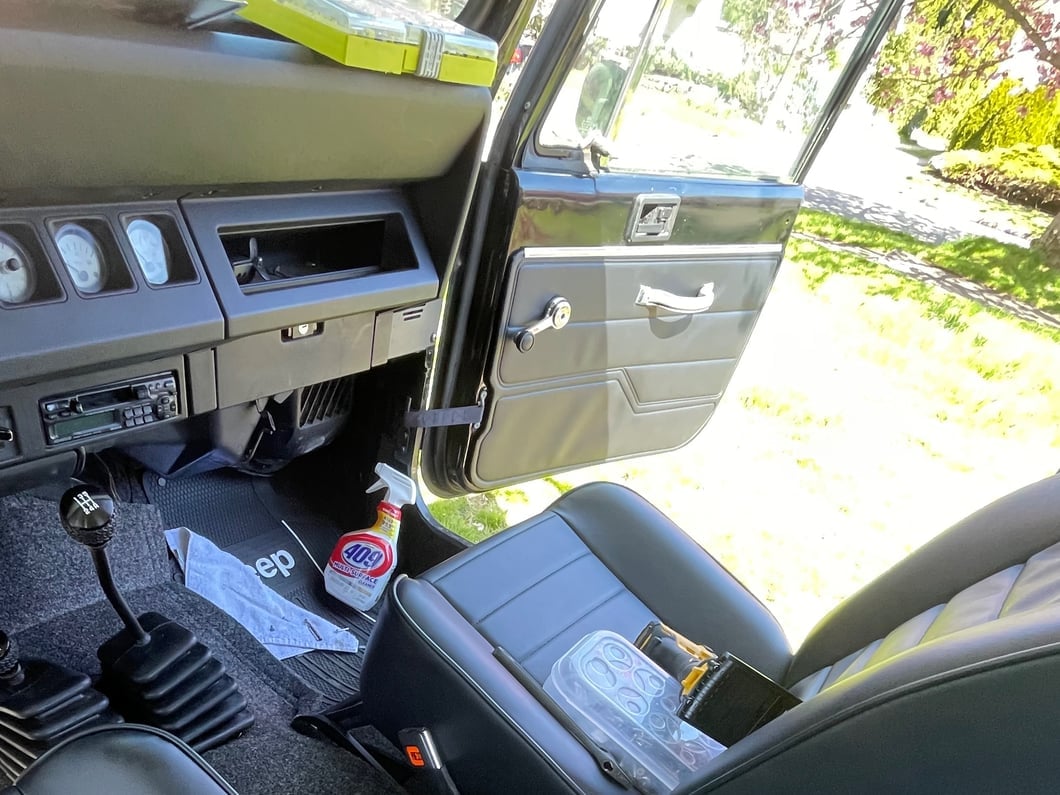 RedRock Door Interior Trim Panels; Black (87-95 Jeep Wrangler YJ)