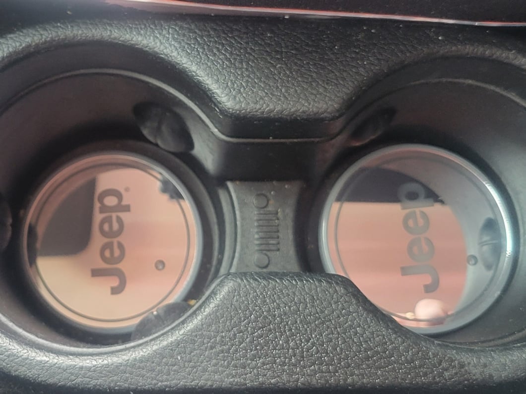 Jeep Licensed by RedRock Color Changing LED Cup Holder with Jeep Logo (07-25 Jeep Wrangler JK & JL)
