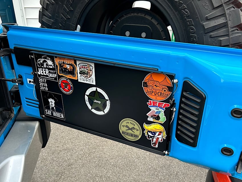 RedRock Tailgate Storage Rack; Stars and Stripes (07-18 Jeep Wrangler JK)