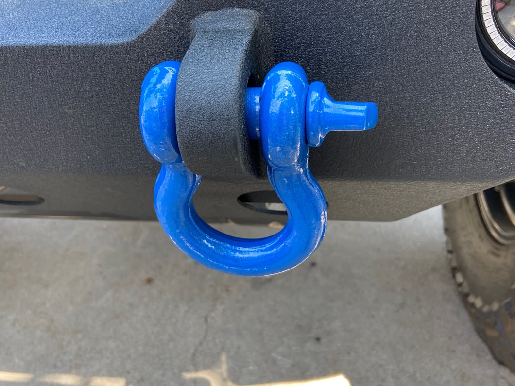 RedRock 3/4-Inch D-Ring Shackles; Hydro Blue