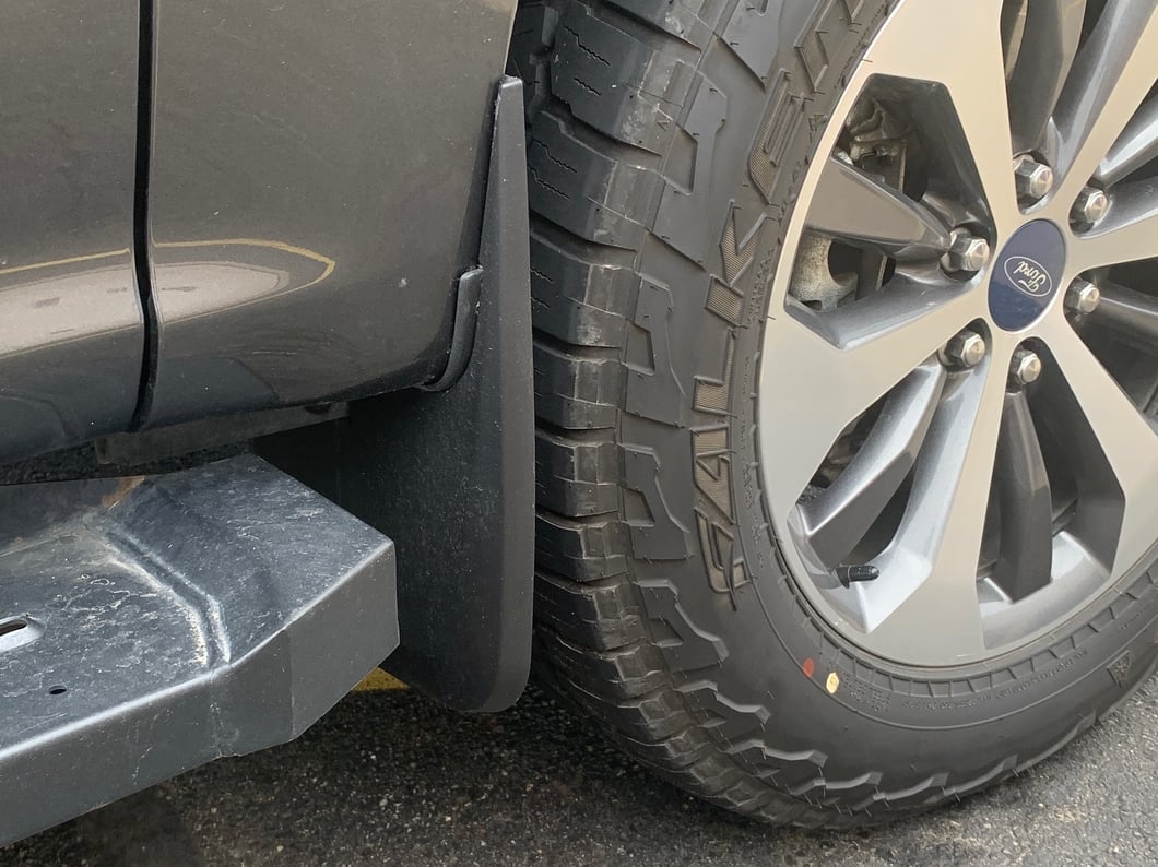 RedRock Molded Mud Guards; Front and Rear (15-20 F-150 w/o OE Fender Flares)