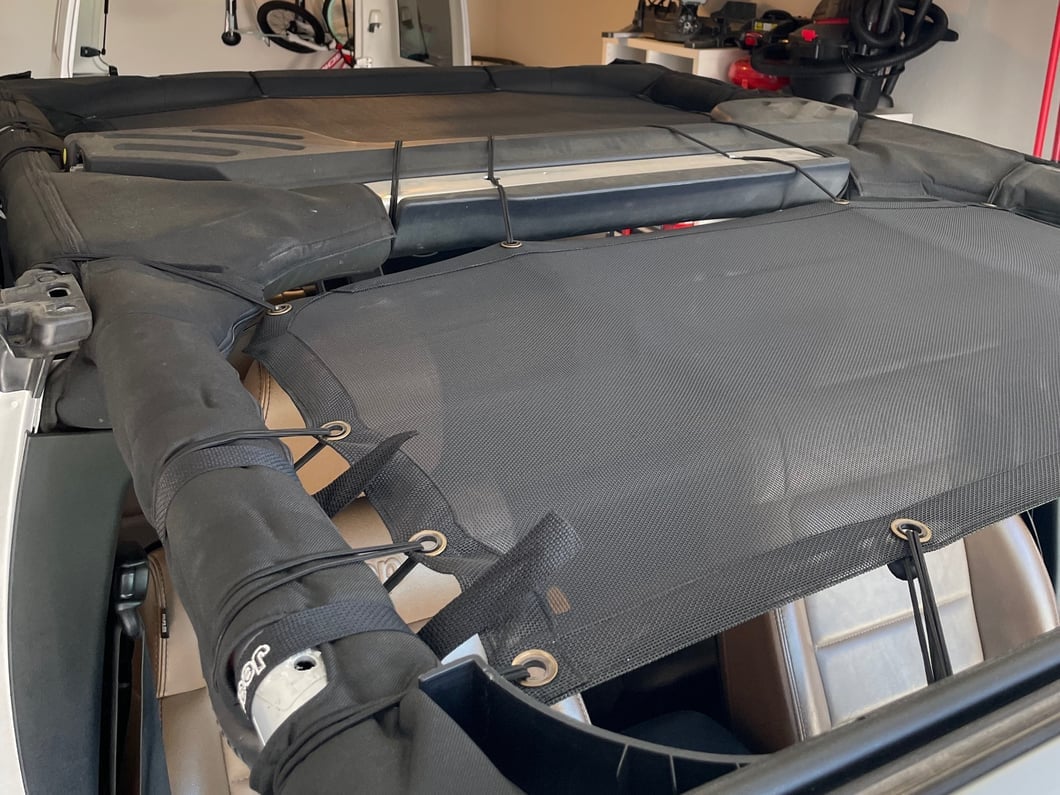 RedRock Mesh Sun Shade; Front and Rear; Black (07-18 Jeep Wrangler JK 4-Door)