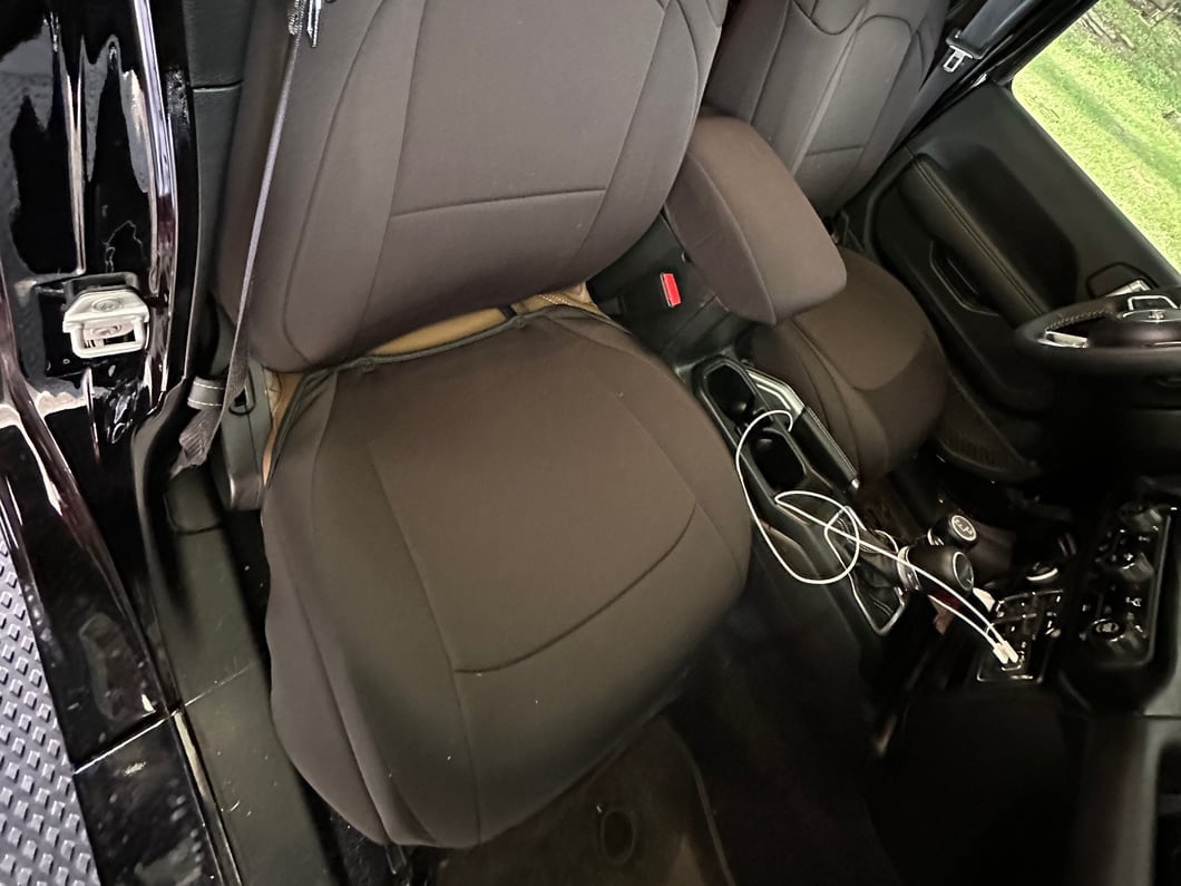 RedRock Custom Fit Front and Rear Seat Covers; Black (20-25 Jeep Gladiator JT)