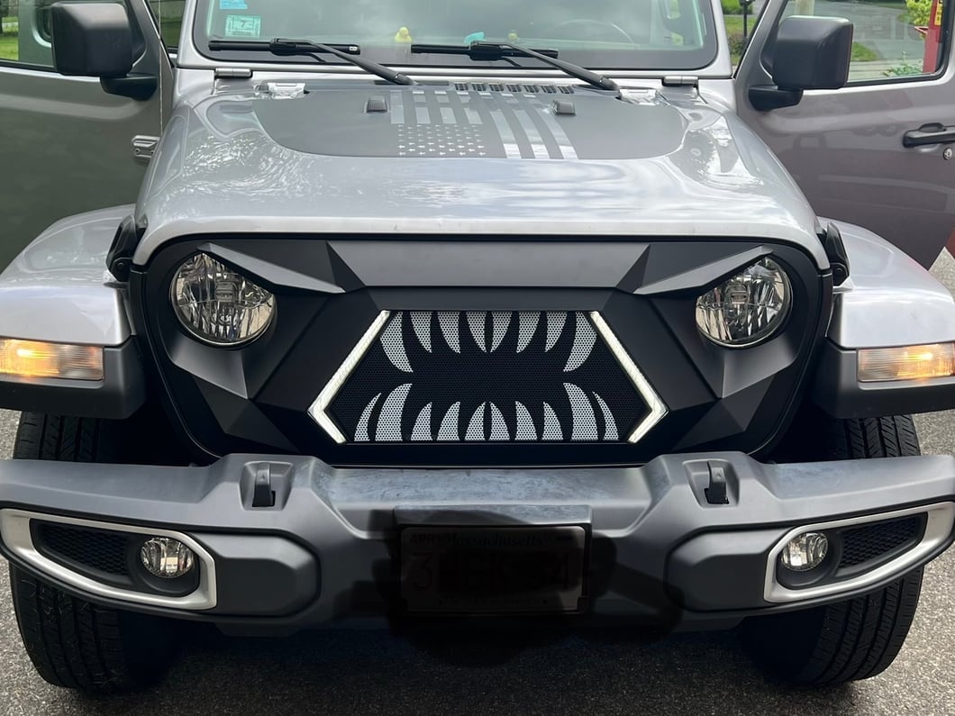 RedRock Open Wide Grille with LED DRL (20-25 Jeep Gladiator JT w/o TrailCam)