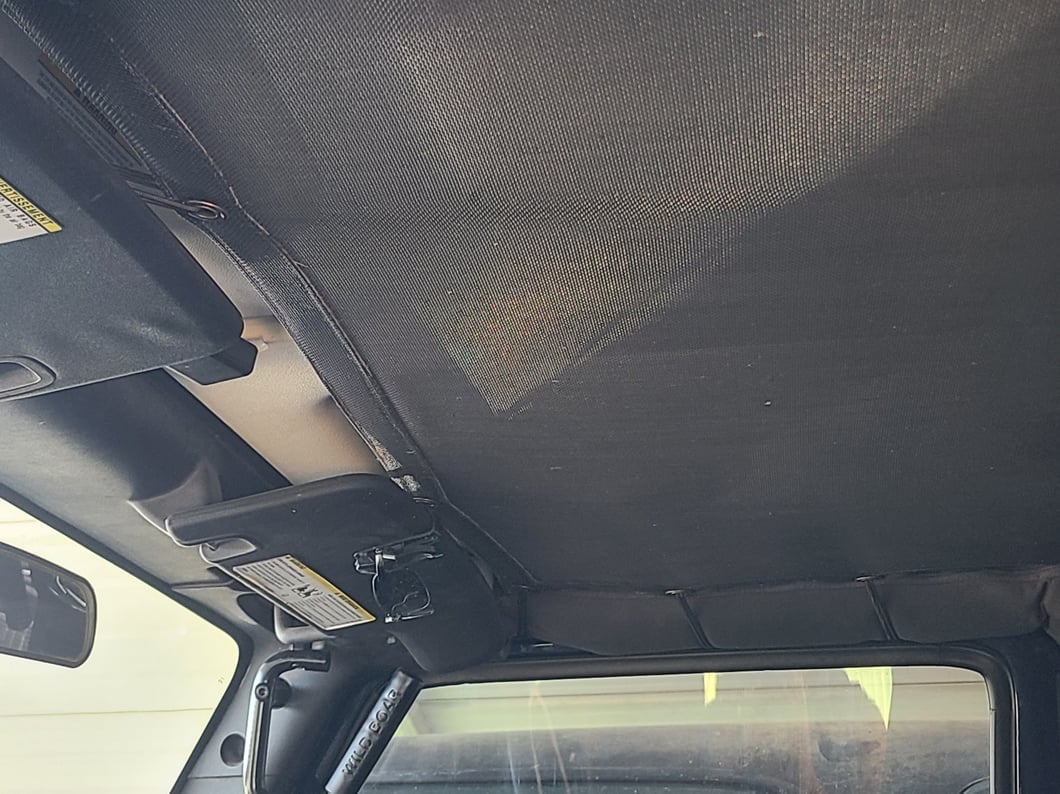 RedRock Mesh Sun Shade; Front and Rear; Black (07-18 Jeep Wrangler JK 4-Door)