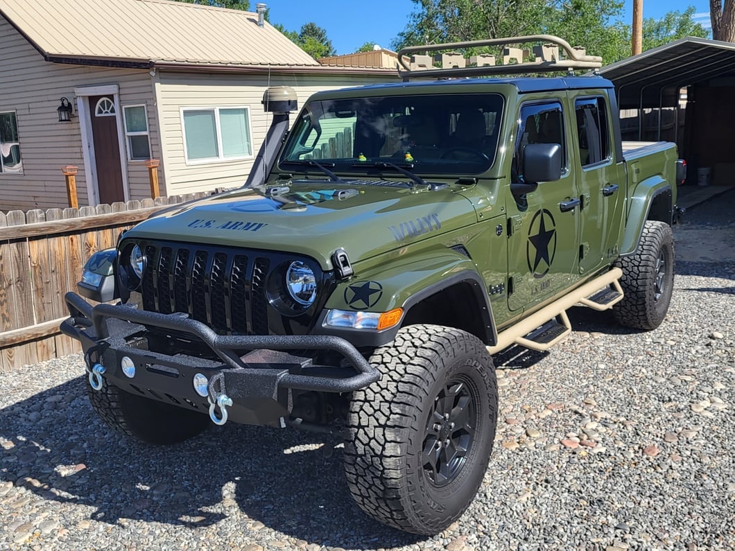RedRock Crawler-Max Full Width Winch Front Bumper (20-25 Jeep Gladiator JT)