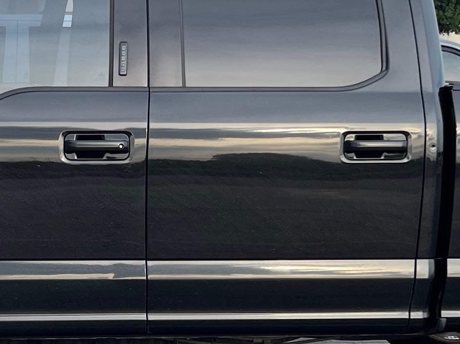 RedRock Door Handle Covers; Black (15-20 F-150 SuperCrew)