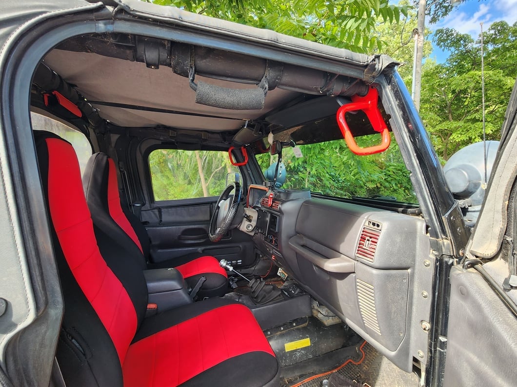 RedRock Gauge Cluster Trim; Red (97-06 Jeep Wrangler TJ)