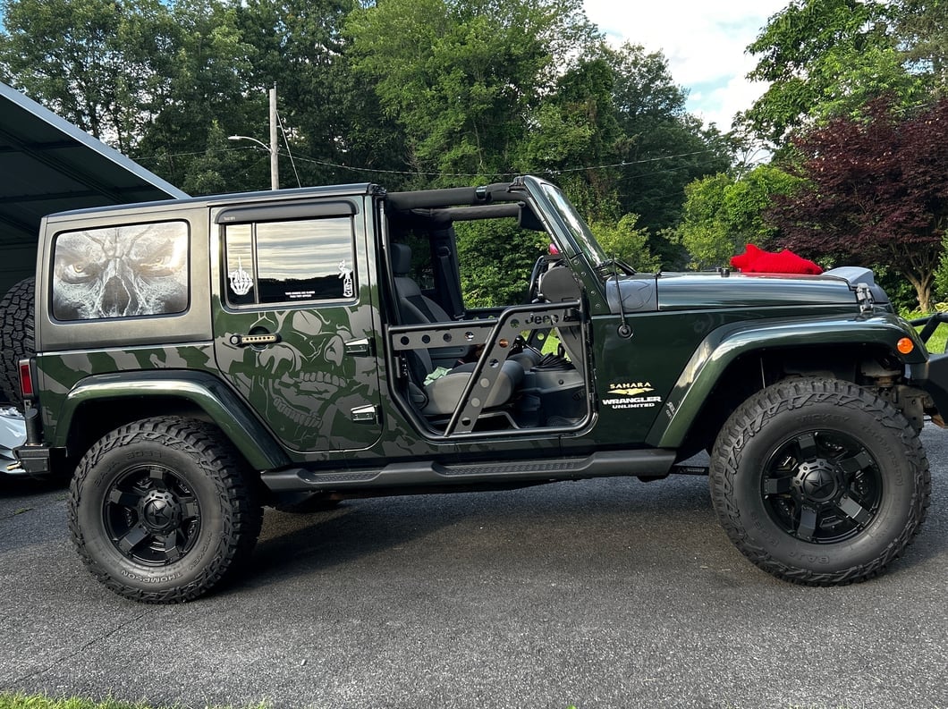 Jeep Licensed by RedRock HD Front Adventure Doors with Jeep Logo (07-18 Jeep Wrangler JK)
