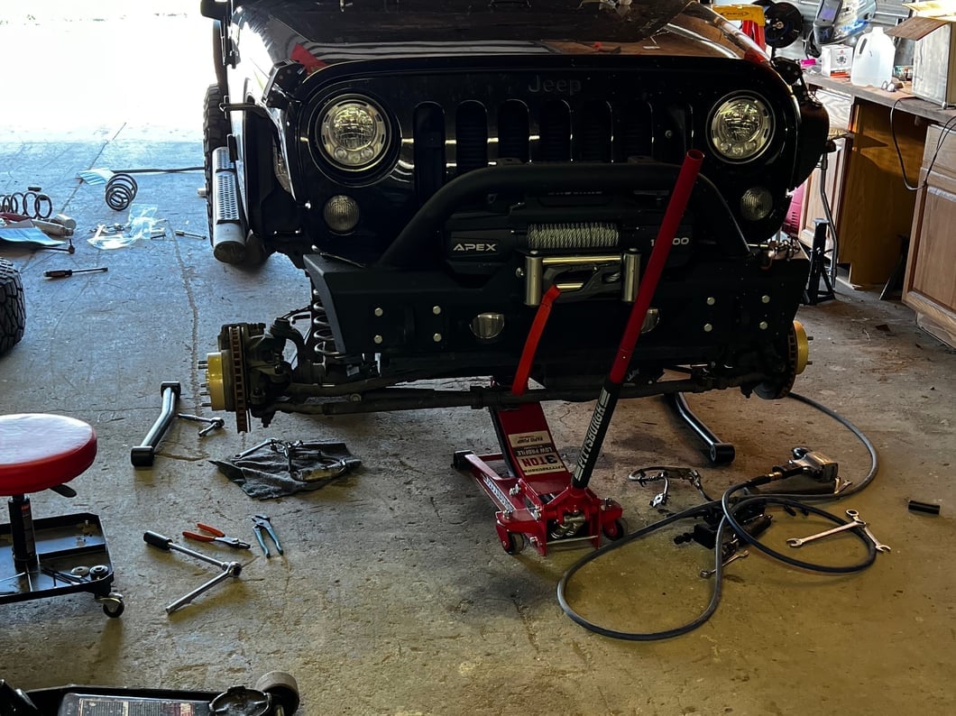 RedRock Exhaust Spacer Kit for 2.50+ Inch Lift (12-18 Jeep Wrangler JK)