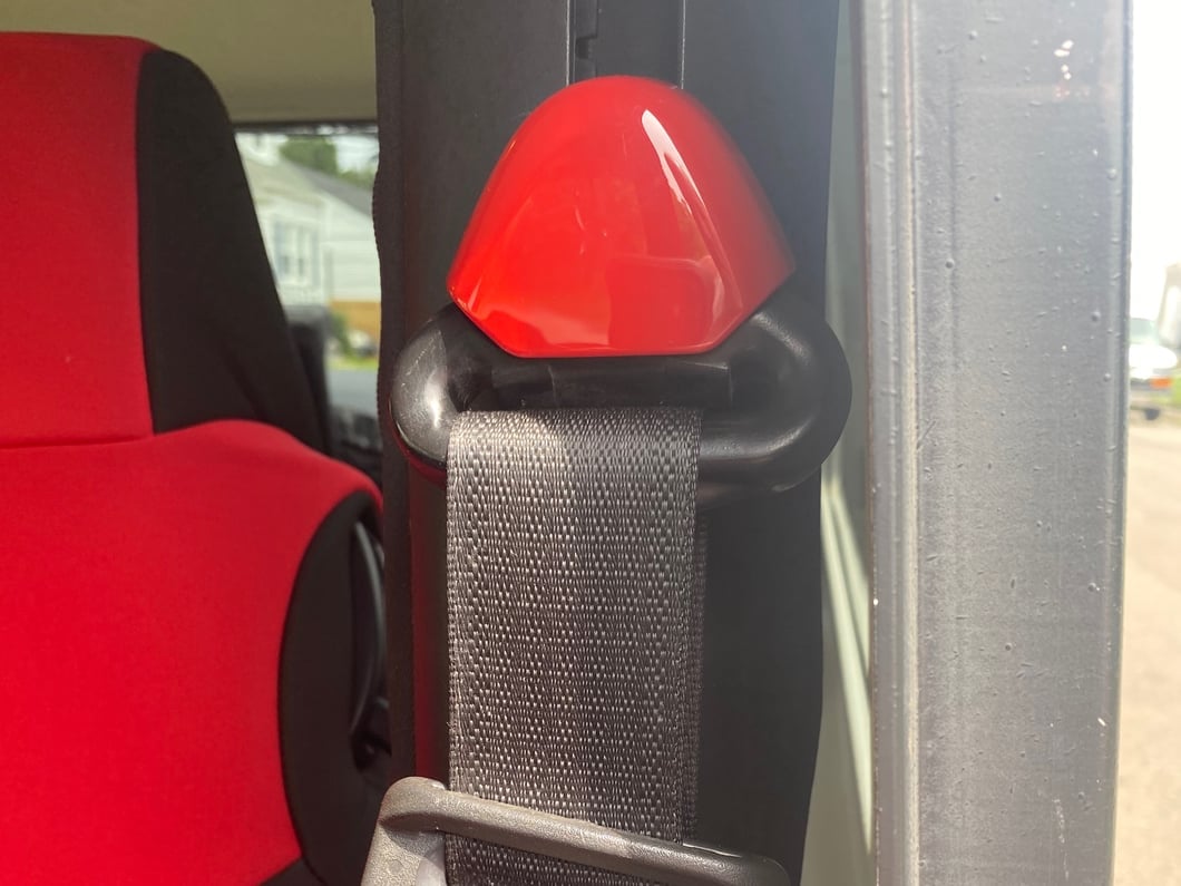RedRock Seat Belt Trim; Red (97-06 Jeep Wrangler TJ)
